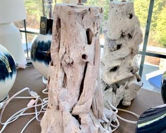 140. Pair of Arteriors Driftwood Lamps (30")