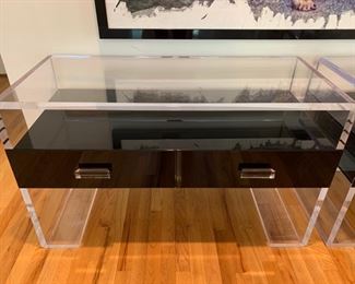 103. Pair of Custom Acryllic Nightstands (43" x 18" x 26")