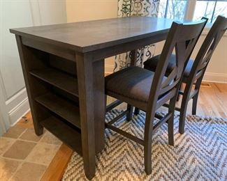 142. Ashley Designs Bar Table (60" x 30" x 36") and 2 Chairs (seat 24")