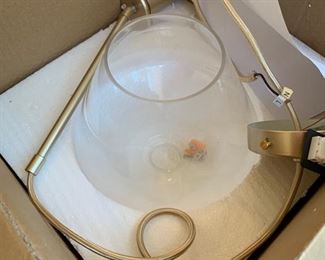 151a. Brushed Gold Pendant Light 