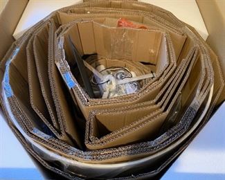 Pair of Ceiling Lights with Drum Shades