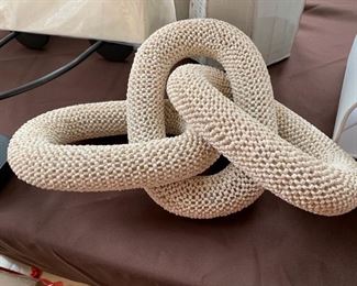 159. Coco Beaded Chain Link Object (8" x 23.5" x 8")