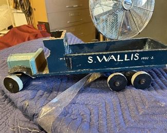 Old wooden toy from Priscilla's collection of antiques...