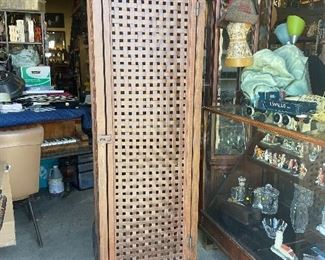 Iron pie safe turn of the century antique from Priscilla Presley's home in Beverly Hills...