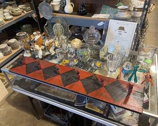 Cool old hat rack...