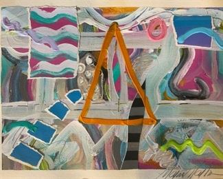 Signed Mixed Media Painting 1992
