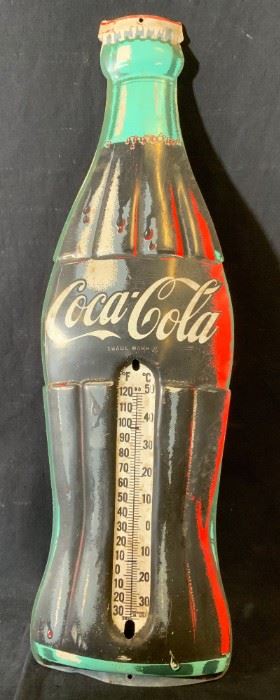 Vintage Metal COCA COLA Thermometer Sign
