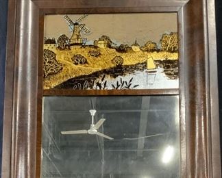 Walter & Kimball Mirror with Pictorial Scene
