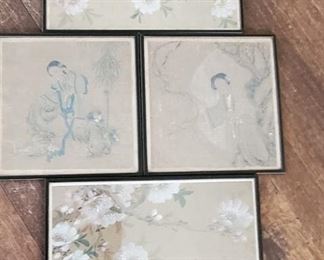 Framed Oriental prints