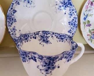 Shelley tea cups and saucers. One of two