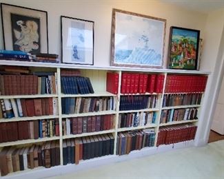 lots of books, antique, newer and including law journals 