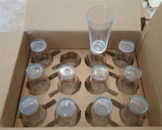 case of 24 clear Heavy Glass tumblers