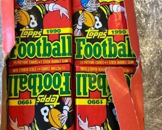 topps 1990 Football Cards sealed