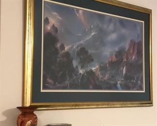 Dale Terbush artist proof 75. Offset lithograph . Title of painting. “ What God Has Joined Together Let No man put Asunder. “ 