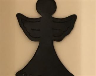Metal Angel Wall hanging. Approximately 1.5 feet tall. 
