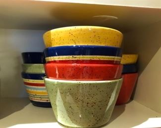 Bright and colorful kitchen dishes 