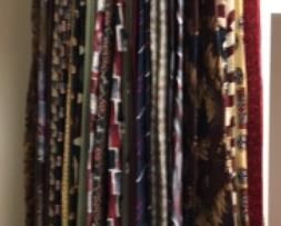 Large assortment of men's ties 