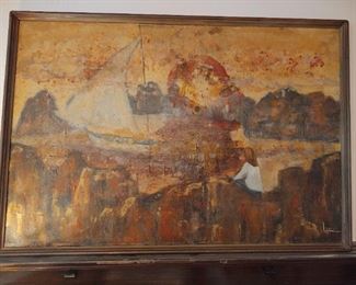 Original oil on canvas, signed Lynn