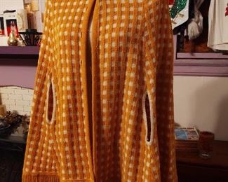 Delightful vintage knit cape