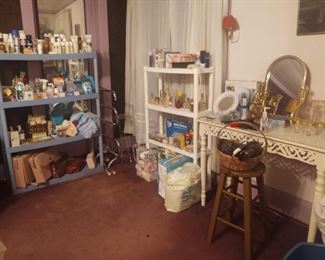 Personal care items-- lotions and soaps, perfumes and colognes, so much variety! 