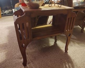 Awesome solid wood side table
