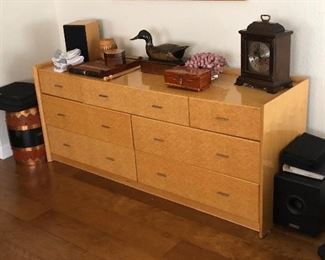 shaker style mid century modern 7 drawer dresser. Very heavy. Bring movers