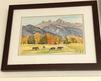 Rehle Higham water color original