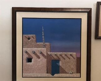 BILL WARE southwestern art made with real sand. Unique look and texture.