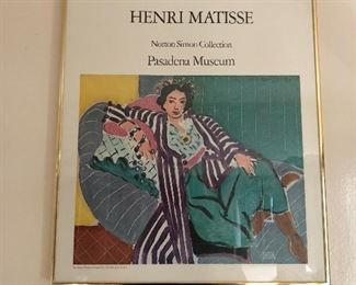 framed museum poster