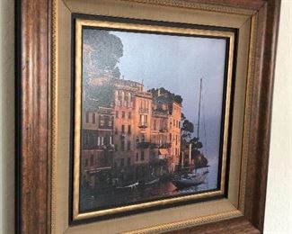 nice seaside print and frame