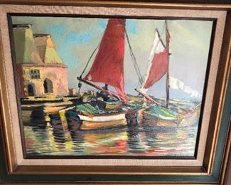 Original oil painting singed Harold C Rogers
