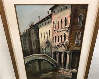 Original oil painting of VENICE singed by artist
