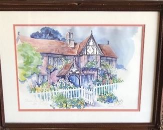 original TISHA WHITNEY watercolor
