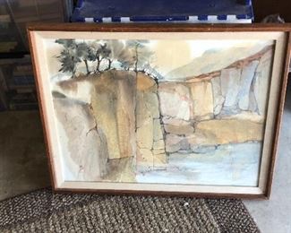 original MARGE MOORE watercolor