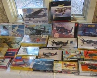 Boxes of unopened Model Planes