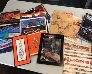 Lionel Catalogs, Magazines, and Books