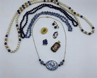 Vintage and Modern Jewelry Classic Blue