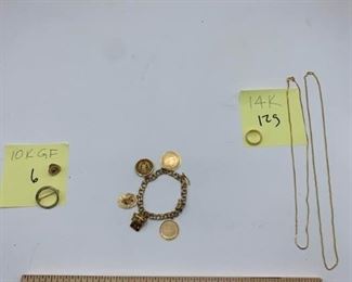 Vintage Jewelry 10 K and 14 K