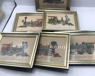 Vintage Framed Prints Locomotives