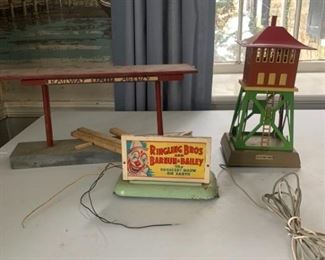 Vintage Lionel Circus Billboard and Signal Tower