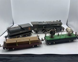 Vintage Lionel Lines Locomotive and Cars
