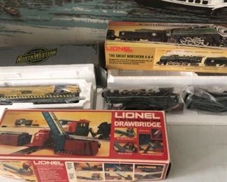 Vintage Lionel Locomotive and Railcars, New in Box