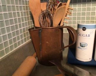Unusual copper vessel in kitchen 