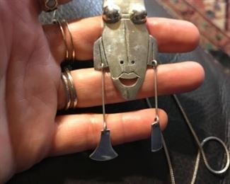 Funky sterling necklace 