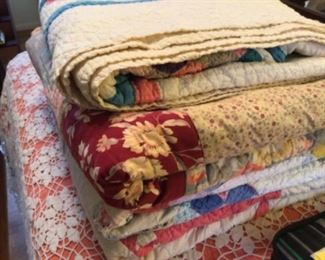 Antique & vintage handmade Quilts  (two sold) 