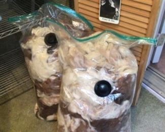 Huge bags of Real llama wool 