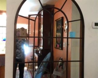 Large arched mirror