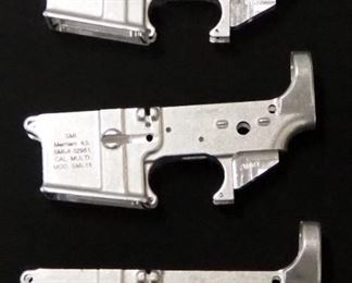 SMI Model SMI-15 Forged Aluminum Multi-Cal Lower Receivers, SN# SMI-A 02949, SMI-A 02950, And SMI-A 02951, Qty 3