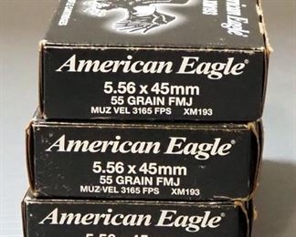 American Eagle 5.56 x 45 Ammo, Approx 60 Rds