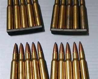 7mm Mauser Ammo, Approx 20 Rds In 5-Rd Stripper Clips